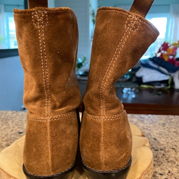 VIA SPIGA Brown suede pull on boots size 7M - Picture 5 of 9